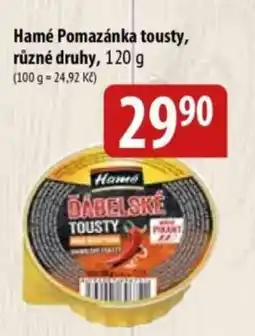 Bala Hamé Pomazánka tousty nabídka