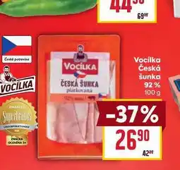 Billa Vocilka šunka 92% nabídka