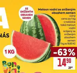 Billa Meloun vodní se sníženým obsahem semen volný cena za nabídka