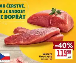 Billa Vepřové řízky z kýty cena za nabídka