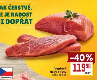 Billa Vepřové řízky z kýty cena za nabídka