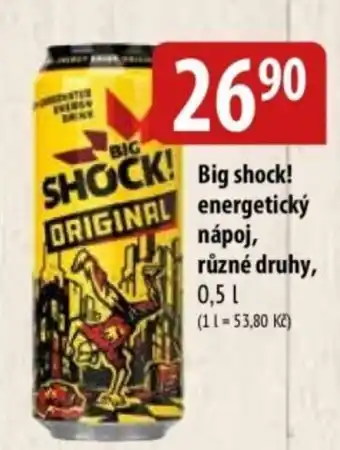 Bala Big shock! energetický nápoj nabídka