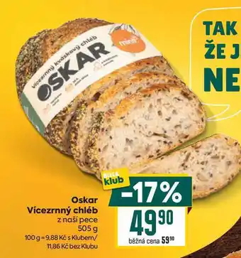 Billa Oskar Vícezrnný chléb z naší pece nabídka