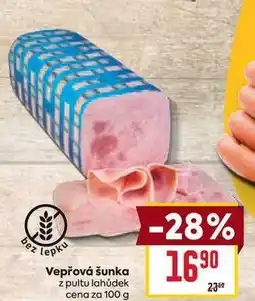 Billa Vepřová šunka z pultu lahůdek cena za nabídka