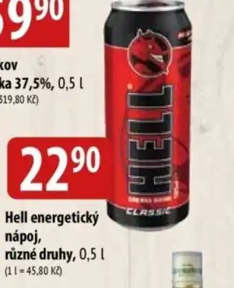 Bala Hell energetický nápoj nabídka