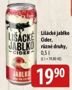 Bala Lišácké Jablko Cider nabídka