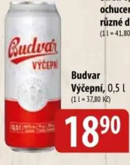 Bala Budvar Výčepní nabídka