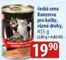 Bala Česká cena Konzerva pro kočky nabídka