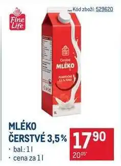 Makro Mléko čerstvé 3,5 % nabídka
