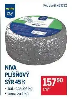 NIVA PLÍSŇOVÝ SÝR 45 %
