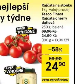 Tesco Tesco Finest Rajčata cherry datlová nabídka