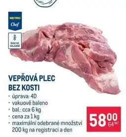 Makro Vepřová plec bez kosti nabídka