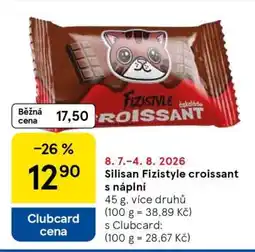 Tesco Silisan Fizistyle croissant s náplní nabídka