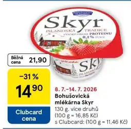 Tesco Bohušovická mlékárna Skyr nabídka