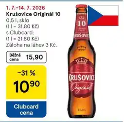 Tesco Krušovice Originál 10 nabídka