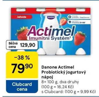 Tesco Danone Actimel Probiotický jogurtový nápoj nabídka