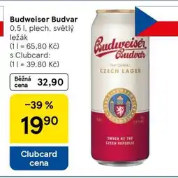 Tesco Budweiser Budvar nabídka