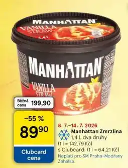 Tesco MANHATTAN Zmrzlina nabídka