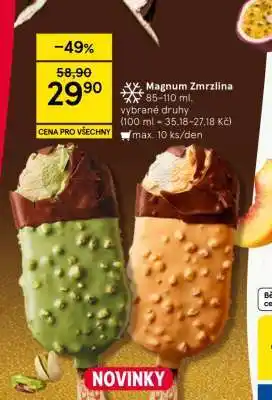 Tesco Magnum zmrzlina nabídka