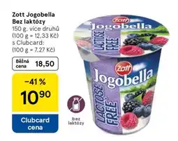 Tesco Zott Jogobella bez laktózy nabídka