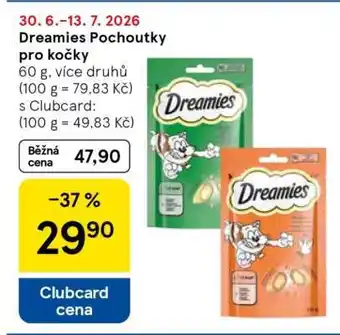 Tesco Dreamies pochoutky pro kočky nabídka