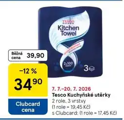 Tesco Tesco Kuchyňské utěrky nabídka
