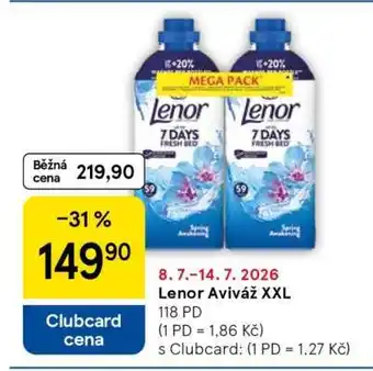 Tesco Lenor Aviváž XXL nabídka