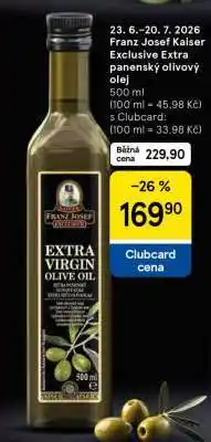 Tesco Franz Josef Kaiser Exclusive Extra panenský olivový olej nabídka