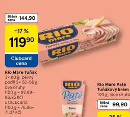 Tesco Rio Mare Tuňák nabídka