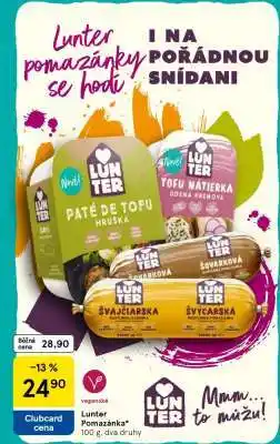 Tesco Lunter pomazánka nabídka