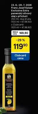 Tesco Franz Josef Kaiser Exclusive Extra panenský olivový olej s příchutí nabídka