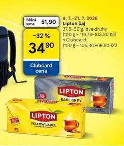 Tesco Lipton čaj nabídka