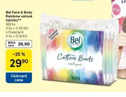 Tesco Bel Face & Body Rainbow vatové tyčinky nabídka