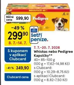 Tesco Pedigree Megapack 40 nabídka