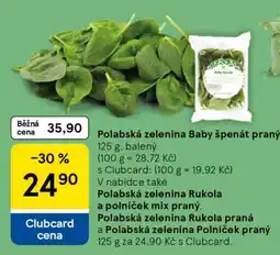 Tesco Polabská zelenina Baby špenát praný nabídka