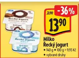 Albert Milko Řecký jogurt nabídka