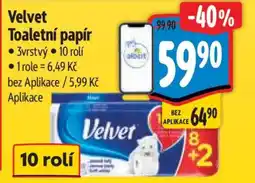 Albert Velvet Toaletní papír nabídka