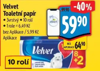 Albert Velvet Toaletní papír nabídka