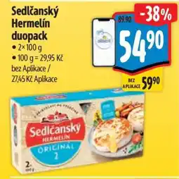 Albert Sedlčanský hermelín duopack nabídka