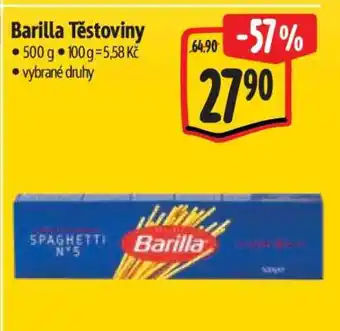 Albert Barilla těstoviny nabídka