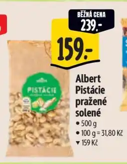 Albert Albert Pistácie pražené solené nabídka