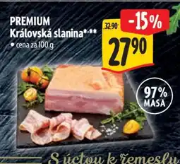 Albert PREMIUM Královská slanina nabídka