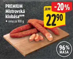 Albert PREMIUM Mistrovská klobása nabídka