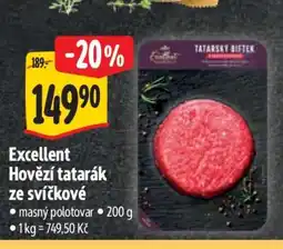 Albert Excellent Hovězí tatarák ze svíčkové nabídka