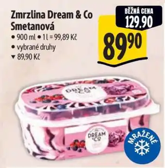 Albert Zmrzlina Dream & Co. smetanová nabídka