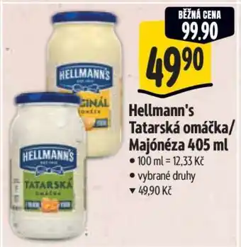 Albert Hellmann’s tatarská omáčka, majonéza 405 ml nabídka