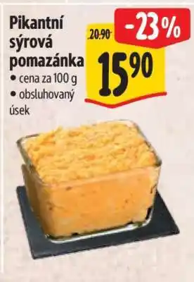 Albert Pikantní sýrová pomazánka nabídka