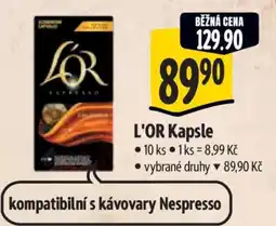 Albert L’OR kapsle nabídka