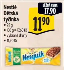 Albert Nestlé Dětská tyčinka nabídka