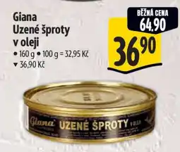 Albert Giana Uzené šproty v oleji nabídka